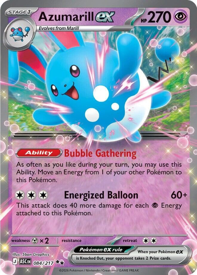 Image for Azumarill ex (084/217) (Holofoil) (ME: Ascended Heroes) - Pokemon