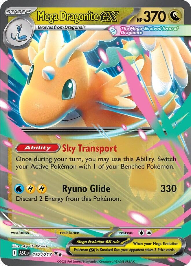 Mega Dragonite ex (152/217) (Holofoil) (ME: Ascended Heroes)