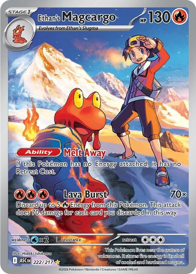 Image for Ethan's Magcargo (222/217) (Holofoil) (ME: Ascended Heroes) - Pokemon