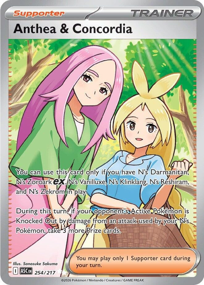Anthea & Concordia (254/217) (Holofoil) (ME: Ascended Heroes)