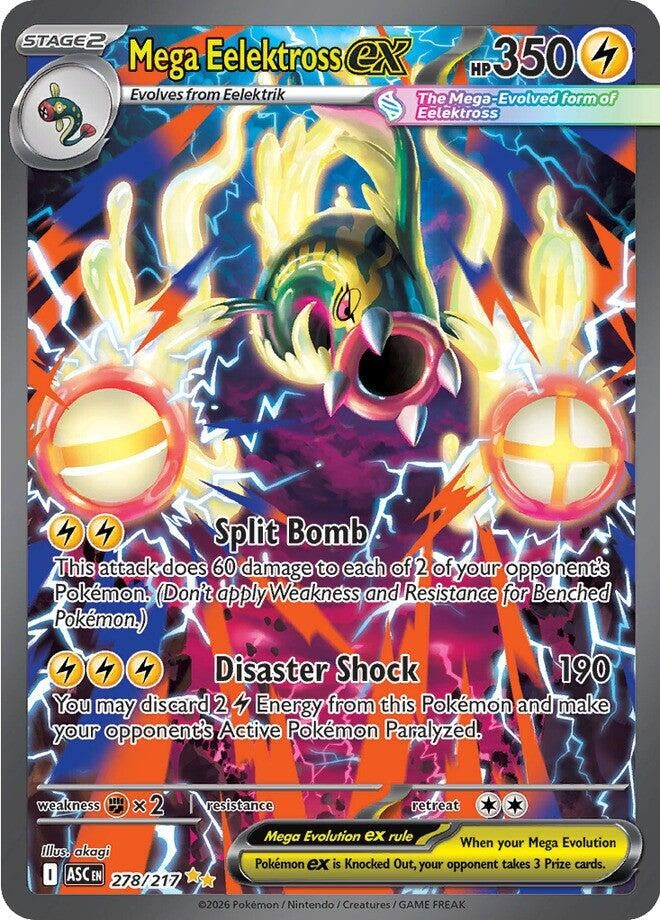 Mega Eelektross ex (278/217) (Holofoil) (ME: Ascended Heroes)