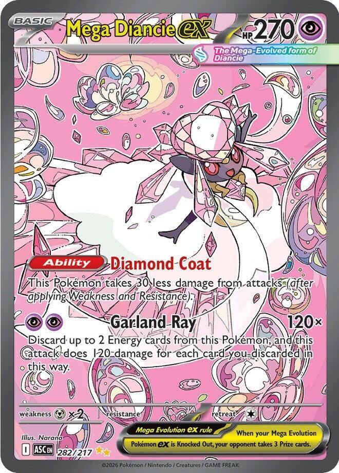 Image for Mega Diancie ex (282/217) (Holofoil) (ME: Ascended Heroes) - Pokemon