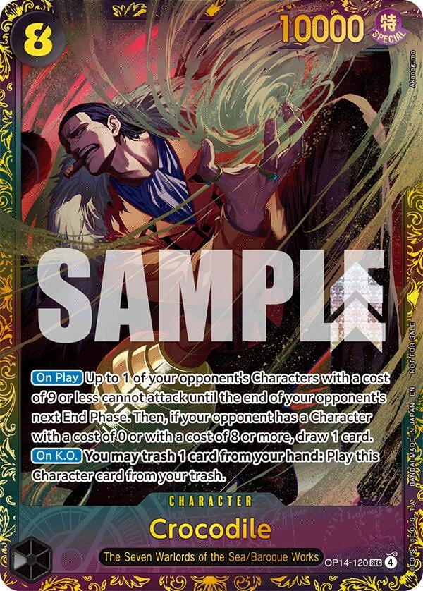Image for Crocodile - OP14-120 (CS26-27 Regionals Season 1) (OP14-120) (Foil) (One Piece Promotion Cards) (OP-PR) - One Piece Card Game