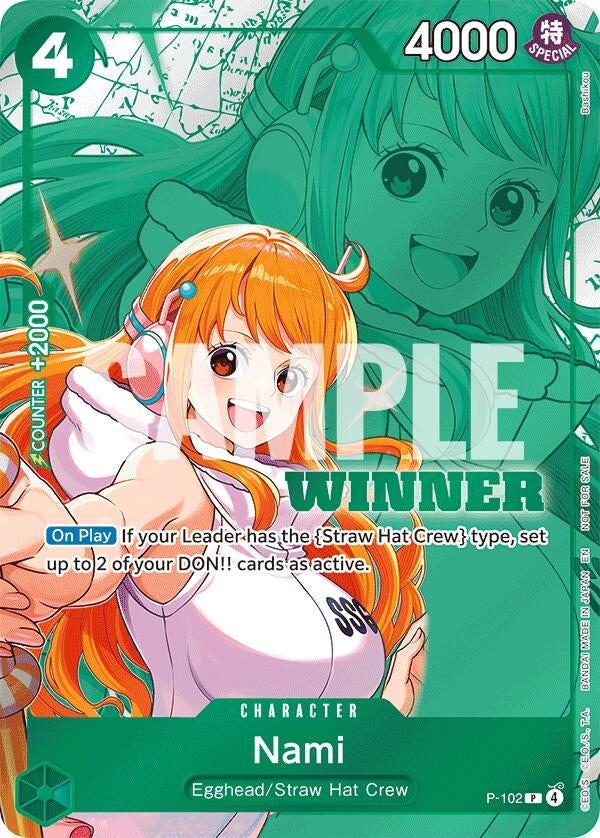 Image for Nami (Winner Pack 2026 Vol. 2) (P-102) (Foil) (One Piece Promotion Cards) (OP-PR) - One Piece Card Game