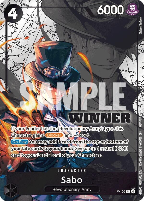 Image for Sabo (Winner Pack 2026 Vol. 2) (P-105) (Foil) (One Piece Promotion Cards) (OP-PR) - One Piece Card Game