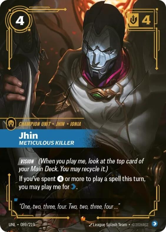 Jhin - Meticulous Killer (089/219) (Foil) (Unleashed)