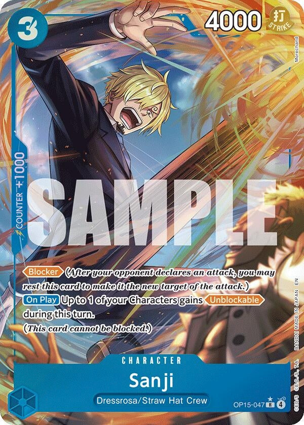 Image for Sanji (OP15-047) (Alternate Art) (OP15-047) (Foil) (Adventure on Kami's Island) - One Piece Card Game