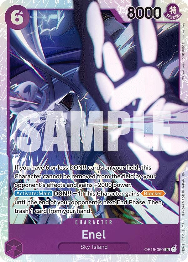 Image for Enel (OP15-060) (OP15-060) (Foil) (Adventure on Kami's Island) - One Piece Card Game