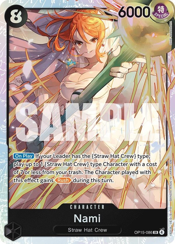 Image for Nami (OP15-086) (OP15-086) (Foil) (Adventure on Kami's Island) - One Piece Card Game
