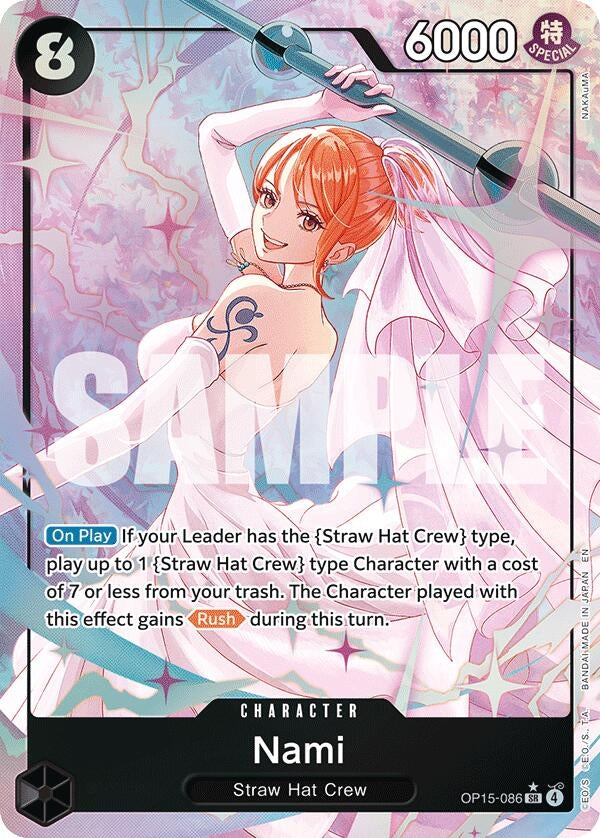 Image for Nami (OP15-086) (Alternate Art) (OP15-086) (Foil) (Adventure on Kami's Island) - One Piece Card Game