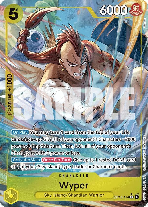 Image for Wyper (Alternate Art) (OP15-114) (Foil) (Adventure on Kami's Island) - One Piece Card Game