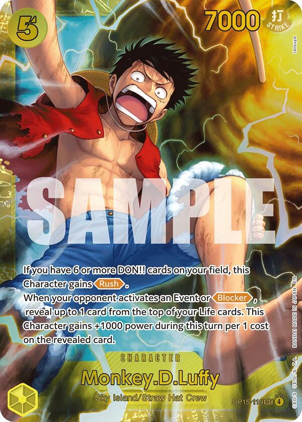 Image for Monkey.D.Luffy (OP15-119) (OP15-119) (Foil) (Adventure on Kami's Island) - One Piece Card Game
