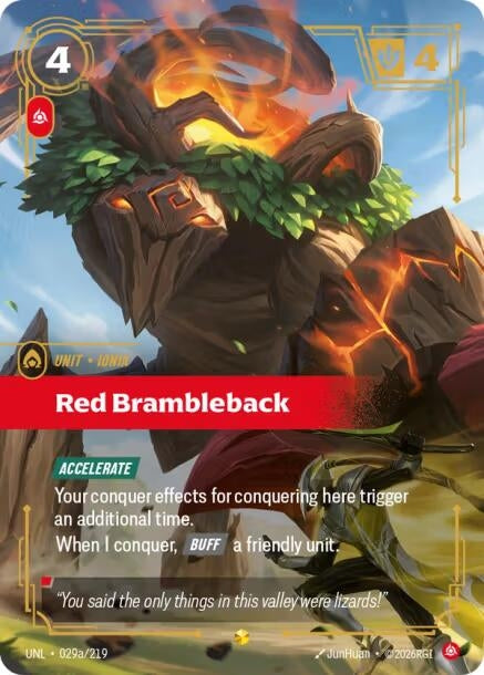 Red Brambleback (Alternate Art) (029a/219) (Foil) (Unleashed)