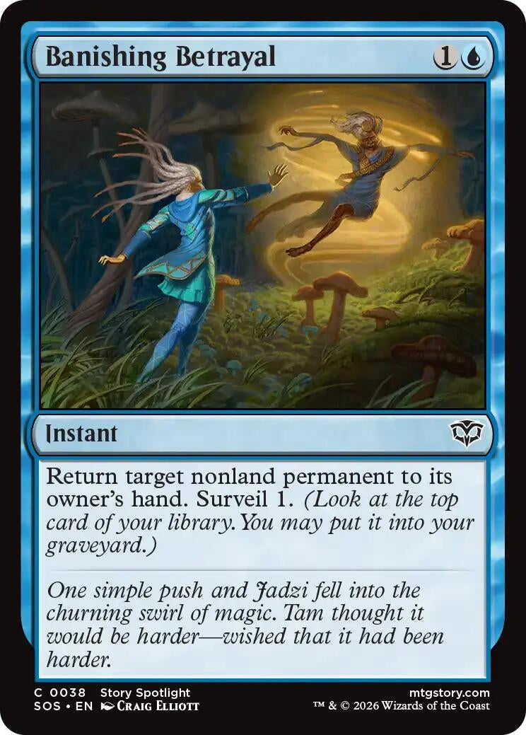Image for Banishing Betrayal (38) (Foil) (Secrets of Strixhaven) - Magic: The Gathering