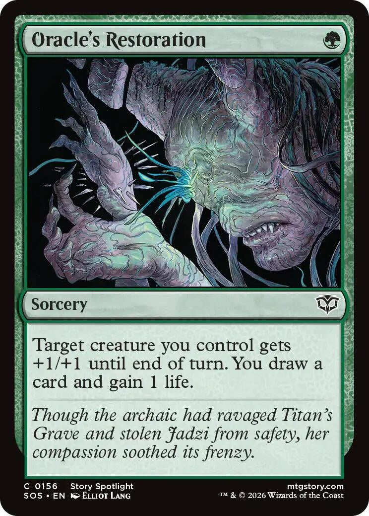 Image for Oracle's Restoration (156) (Foil) (Secrets of Strixhaven) - Magic: The Gathering