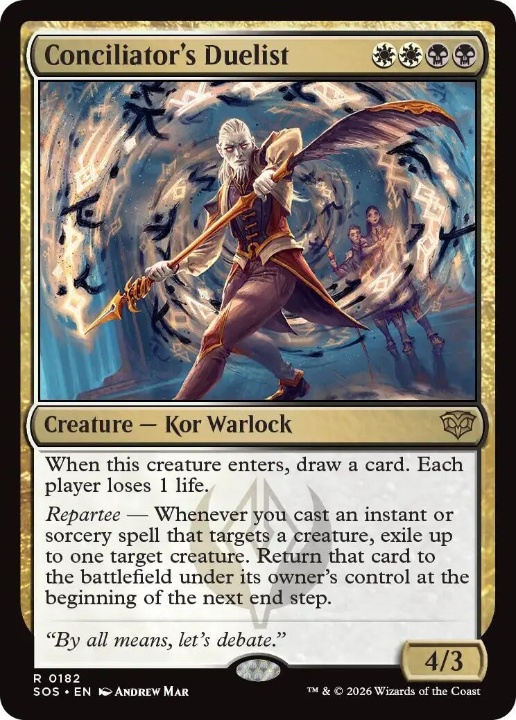 Image for Conciliator's Duelist (182) (Foil) (Secrets of Strixhaven) - Magic: The Gathering