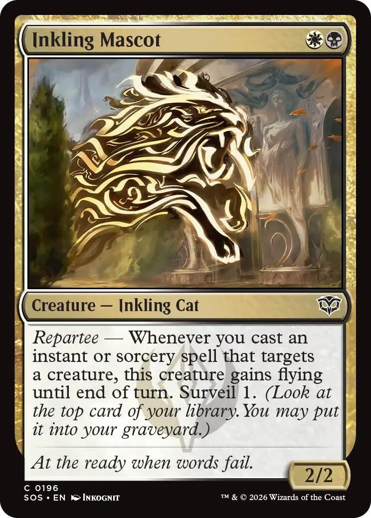 Image for Inkling Mascot (196) (Foil) (Secrets of Strixhaven) - Magic: The Gathering