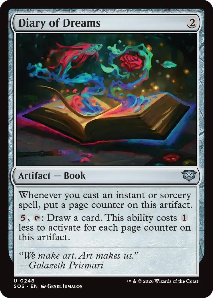 Image for Diary of Dreams (248) (Foil) (Secrets of Strixhaven) - Magic: The Gathering
