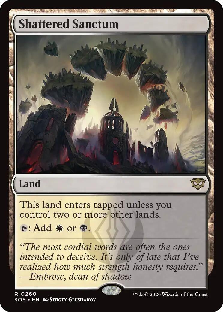 Image for Shattered Sanctum (260) (Foil) (Secrets of Strixhaven) - Magic: The Gathering