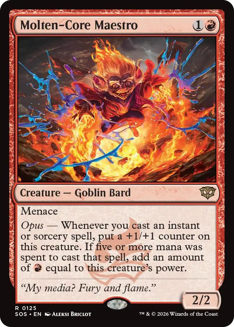 Image for Molten-Core Maestro (125) (Foil) (Secrets of Strixhaven) - Magic: The Gathering