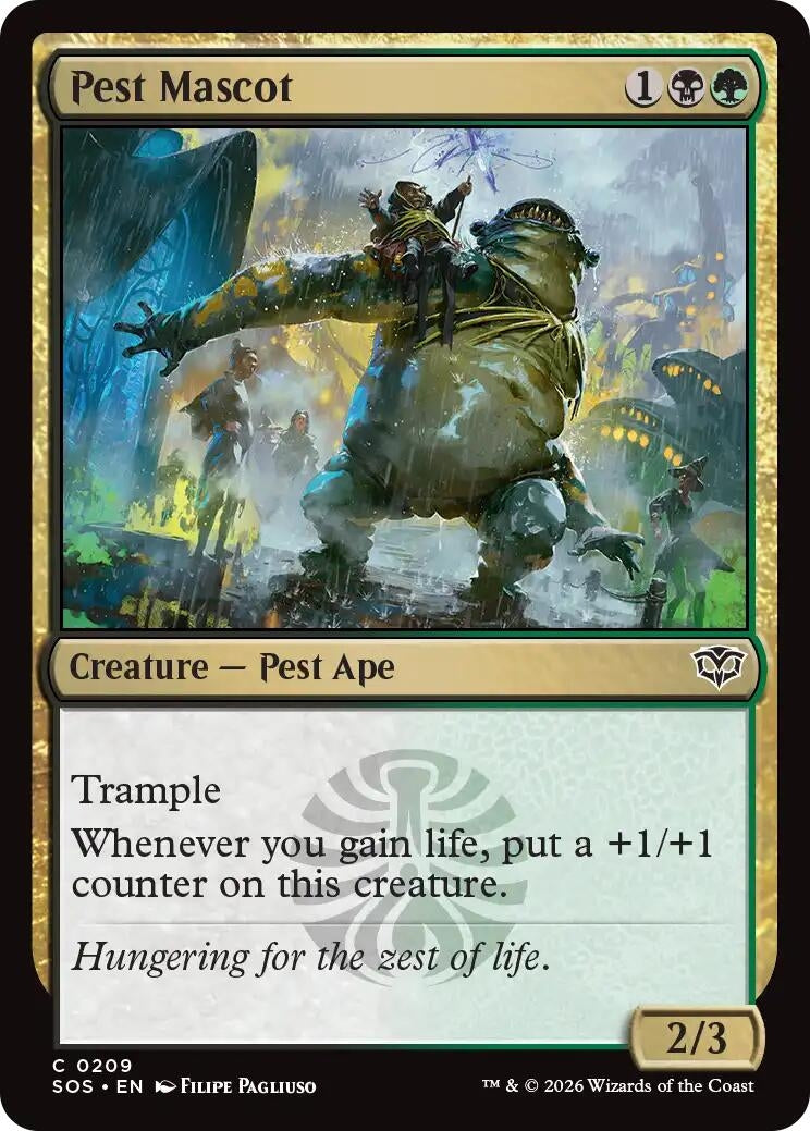 Image for Pest Mascot (209) (Foil) (Secrets of Strixhaven) - Magic: The Gathering