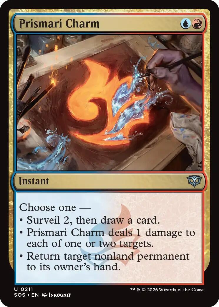 Image for Prismari Charm (211) (Foil) (Secrets of Strixhaven) - Magic: The Gathering