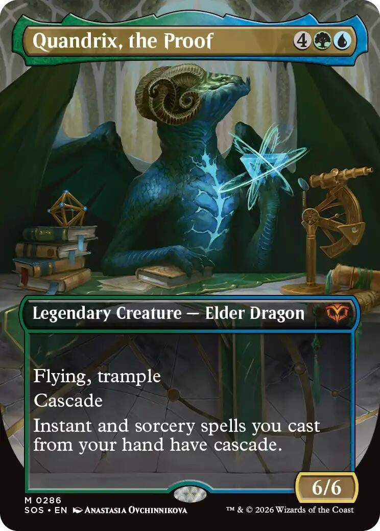 Image for Quandrix, the Proof (Borderless) (286) (Foil) (Secrets of Strixhaven) - Magic: The Gathering