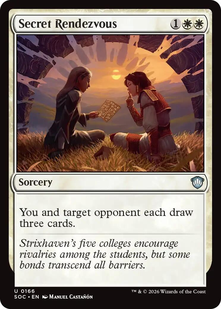 Image for Secret Rendezvous (166) (Commander: Secrets of Strixhaven) - Magic: The Gathering