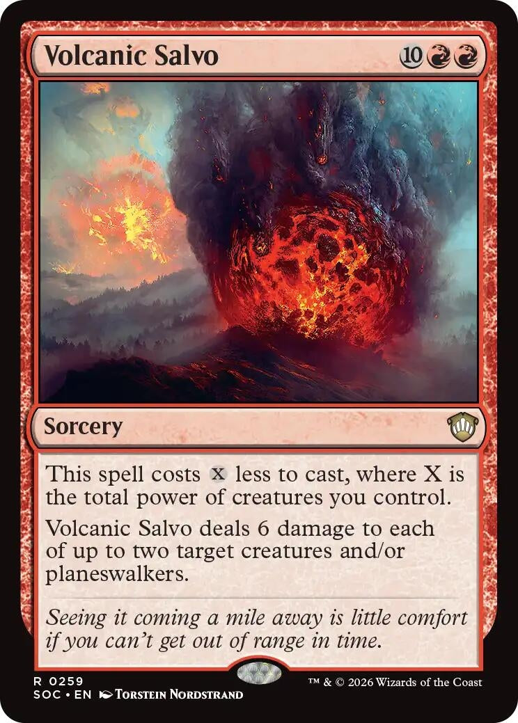 Image for Volcanic Salvo (259) (Commander: Secrets of Strixhaven) - Magic: The Gathering