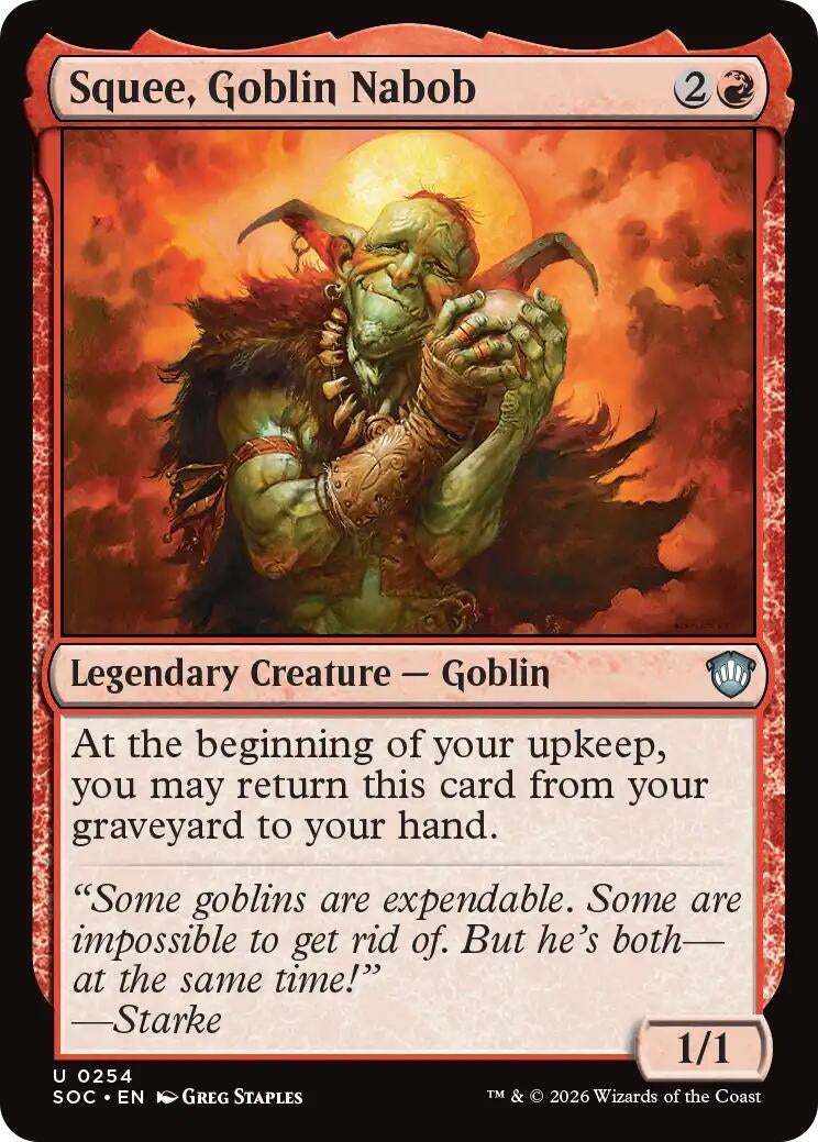 Image for Squee, Goblin Nabob (254) (Commander: Secrets of Strixhaven) - Magic: The Gathering