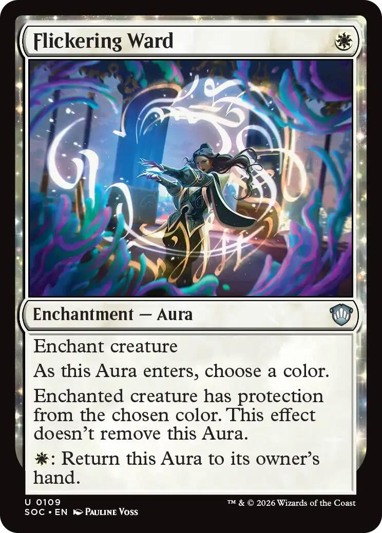 Image for Flickering Ward (109) (Commander: Secrets of Strixhaven) - Magic: The Gathering