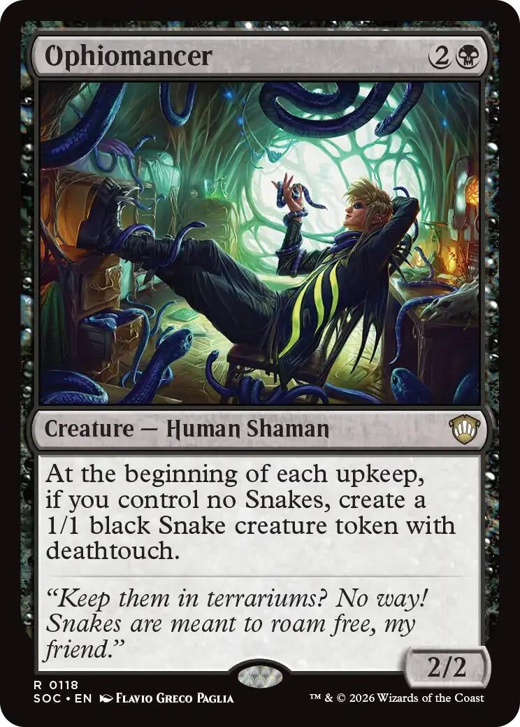 Image for Ophiomancer (118) (Commander: Secrets of Strixhaven) - Magic: The Gathering