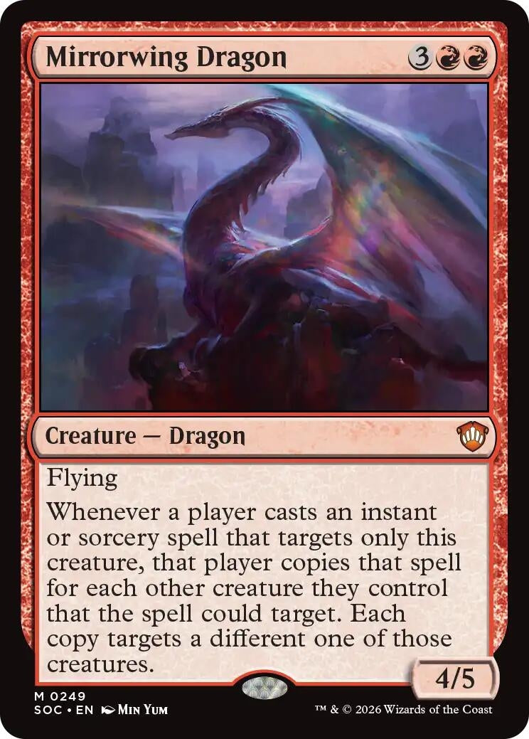 Image for Mirrorwing Dragon (249) (Commander: Secrets of Strixhaven) - Magic: The Gathering