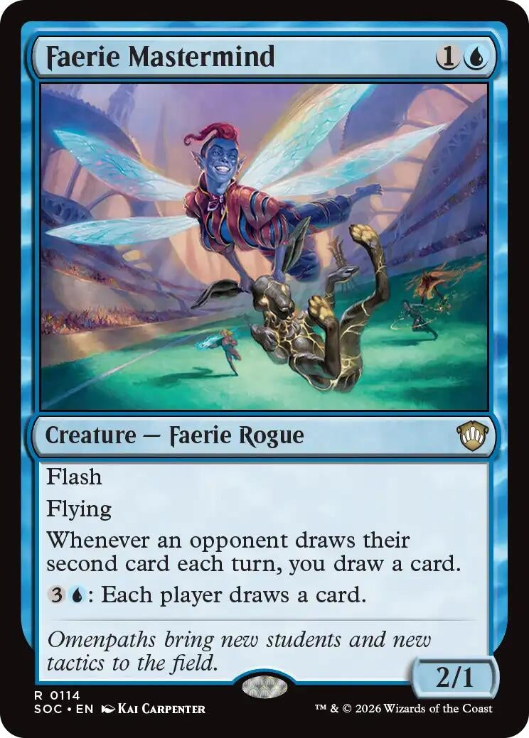 Image for Faerie Mastermind (114) (Commander: Secrets of Strixhaven) - Magic: The Gathering