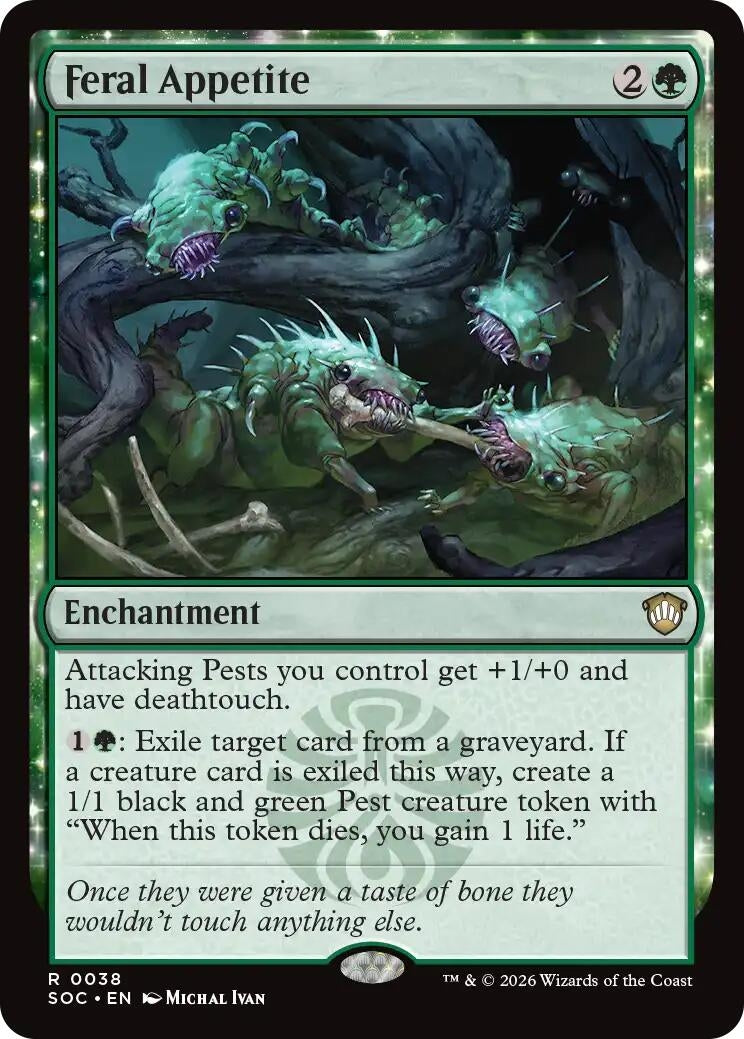 Image for Feral Appetite (38) (Commander: Secrets of Strixhaven) - Magic: The Gathering