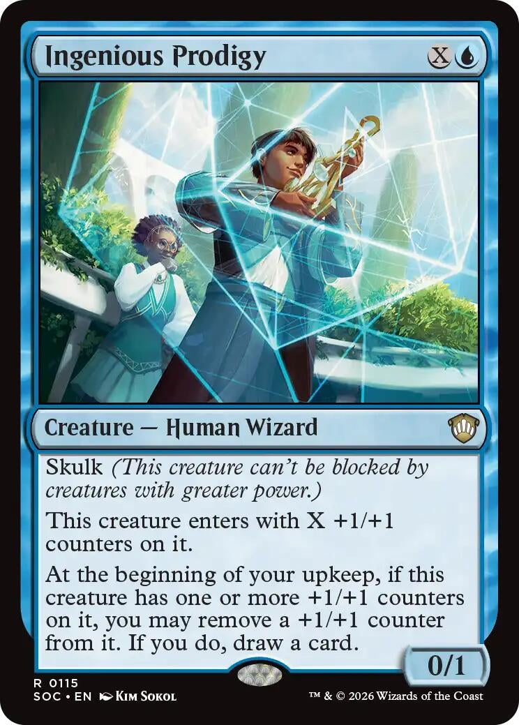 Image for Ingenious Prodigy (115) (Commander: Secrets of Strixhaven) - Magic: The Gathering