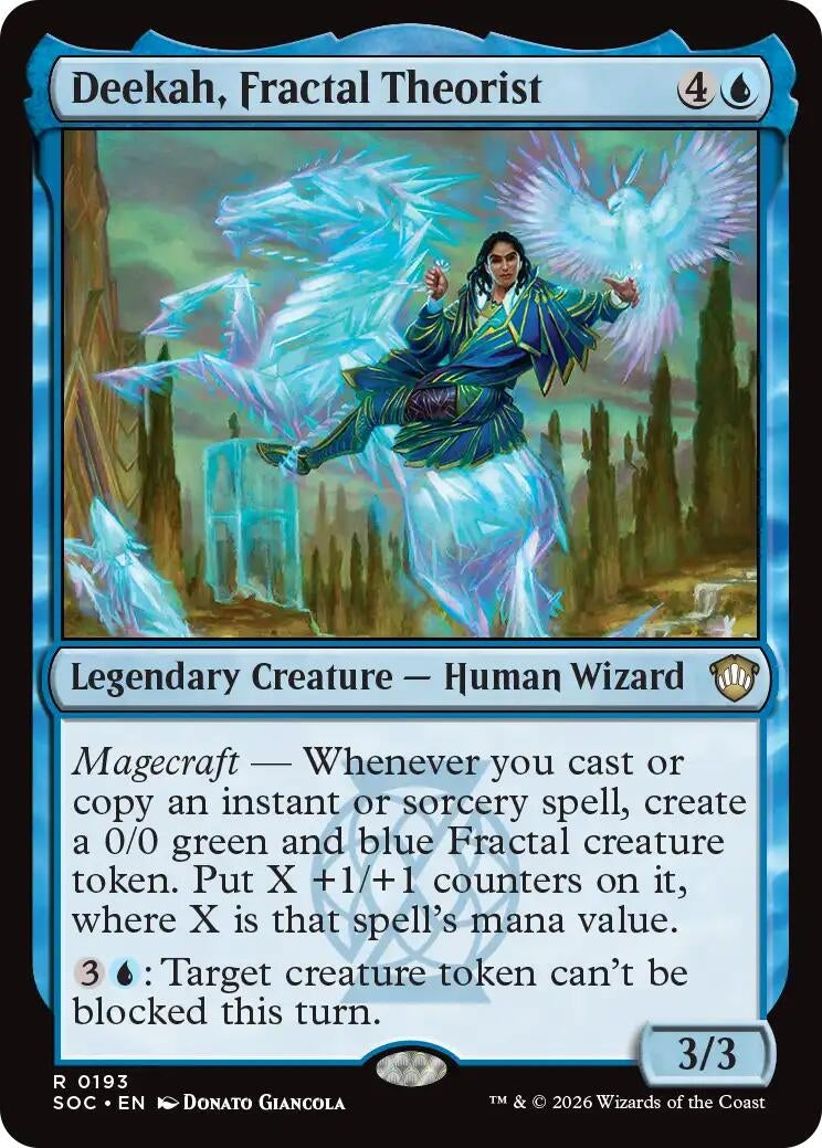 Image for Deekah, Fractal Theorist (193) (Commander: Secrets of Strixhaven) - Magic: The Gathering