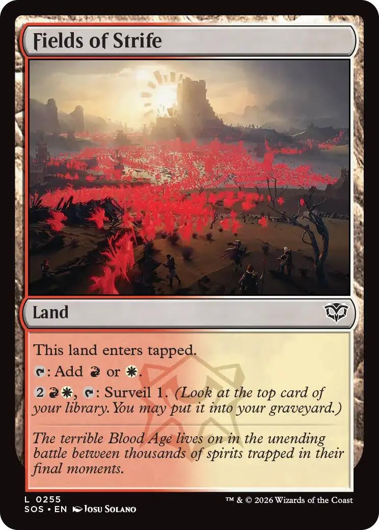 Image for Fields of Strife (255) (Foil) (Secrets of Strixhaven) - Magic: The Gathering