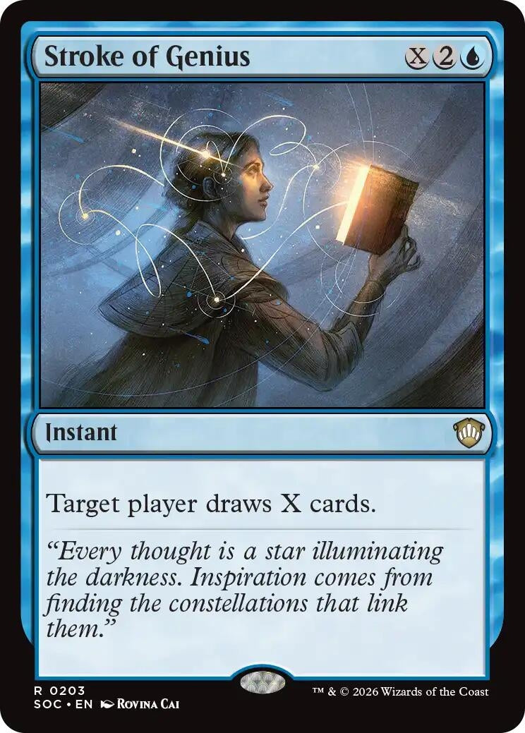 Image for Stroke of Genius (203) (Commander: Secrets of Strixhaven) - Magic: The Gathering
