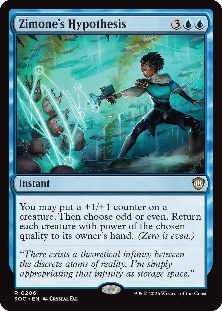 Image for Zimone's Hypothesis (206) (Commander: Secrets of Strixhaven) - Magic: The Gathering
