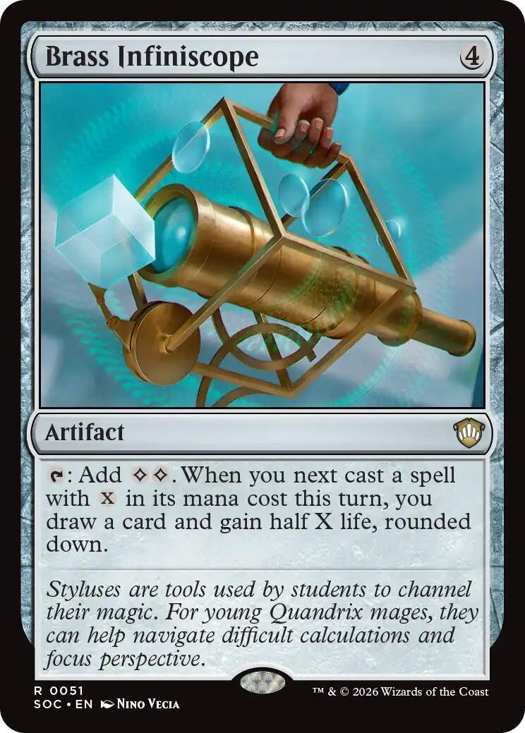 Image for Brass Infiniscope (51) (Commander: Secrets of Strixhaven) - Magic: The Gathering