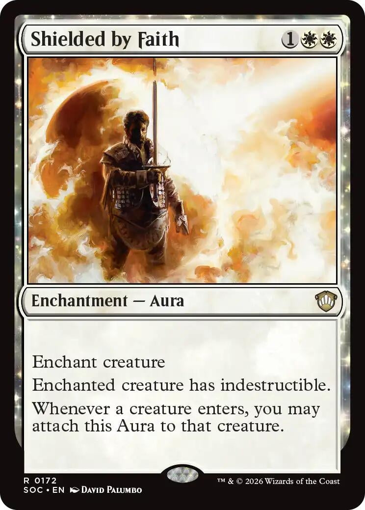 Image for Shielded by Faith (172) (Commander: Secrets of Strixhaven) - Magic: The Gathering