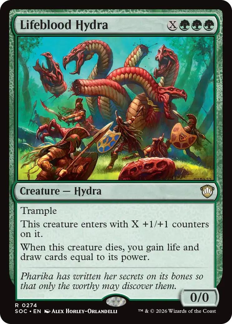 Image for Lifeblood Hydra (274) (Commander: Secrets of Strixhaven) - Magic: The Gathering