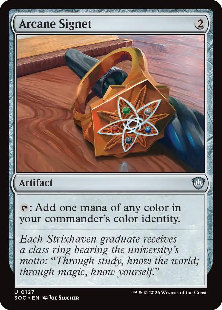 Image for Arcane Signet (127) (Commander: Secrets of Strixhaven) - Magic: The Gathering