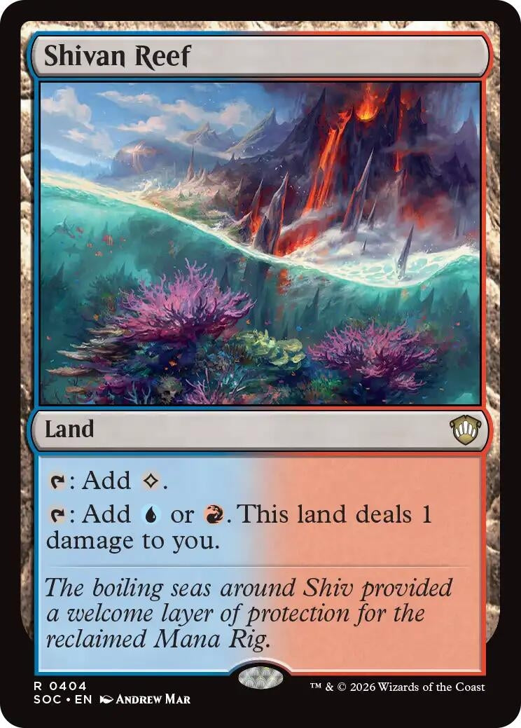 Image for Shivan Reef (404) (Commander: Secrets of Strixhaven) - Magic: The Gathering