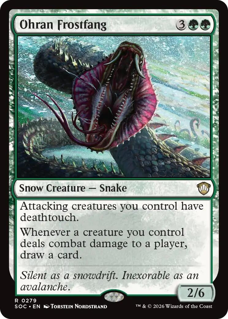 Image for Ohran Frostfang (279) (Commander: Secrets of Strixhaven) - Magic: The Gathering