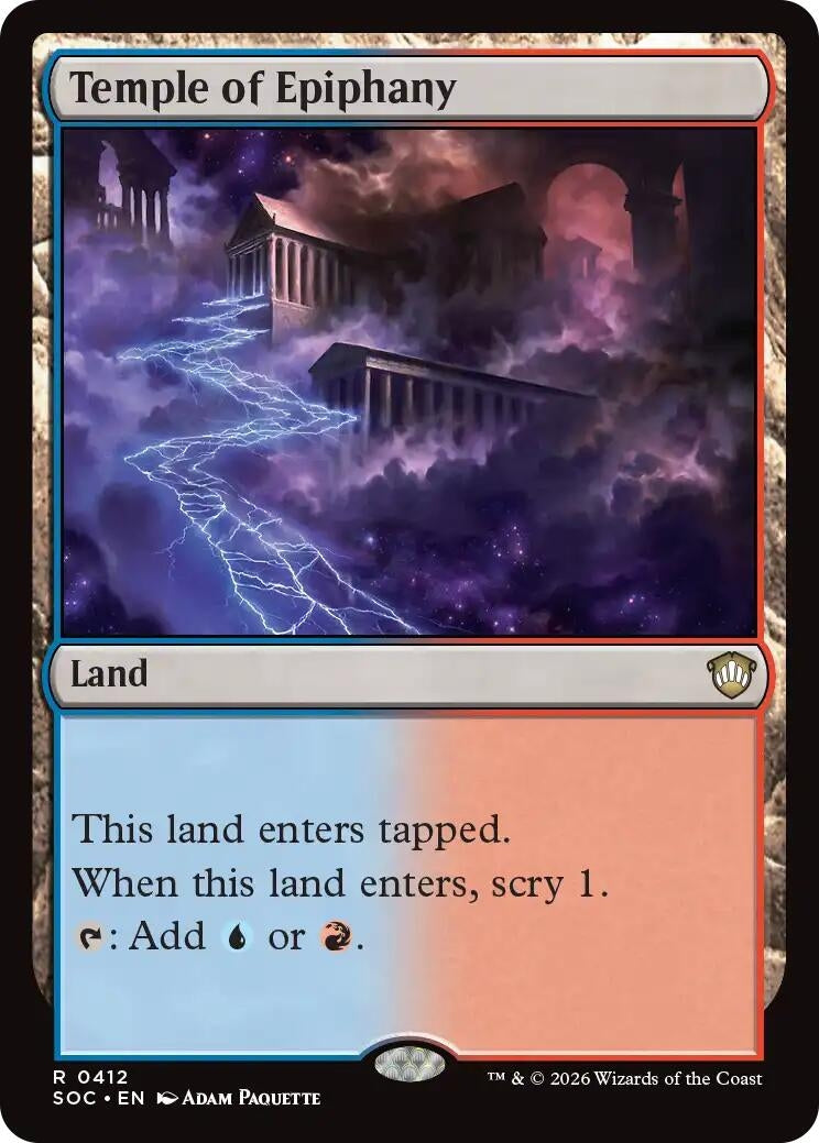 Image for Temple of Epiphany (412) (Commander: Secrets of Strixhaven) - Magic: The Gathering