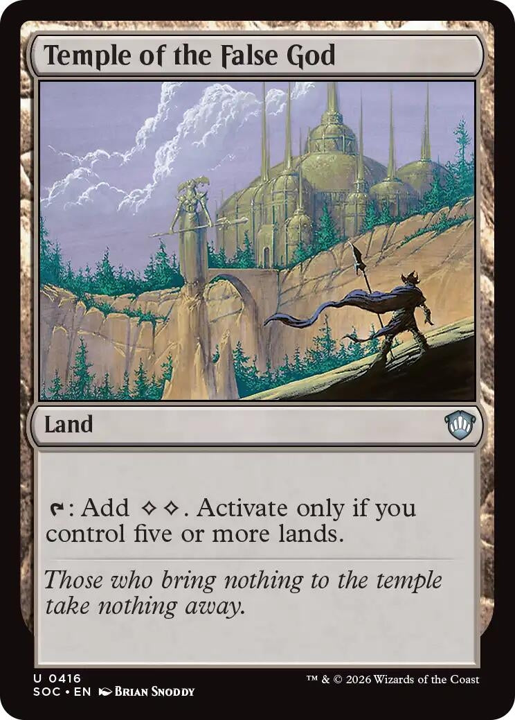 Image for Temple of the False God (416) (Commander: Secrets of Strixhaven) - Magic: The Gathering