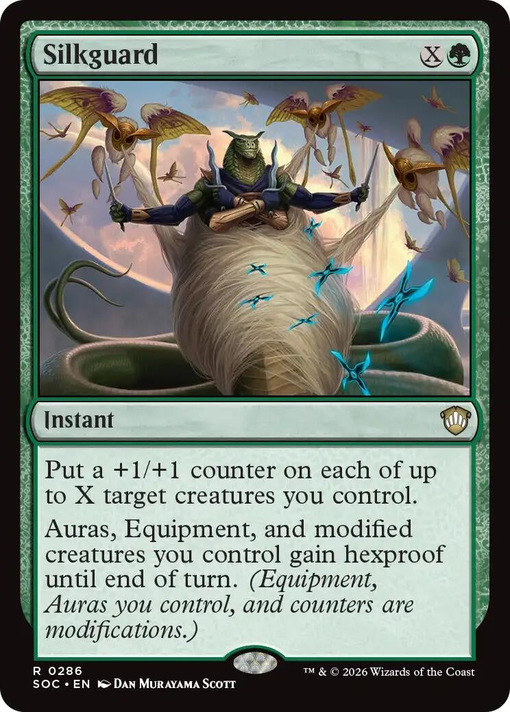 Image for Silkguard (286) (Commander: Secrets of Strixhaven) - Magic: The Gathering