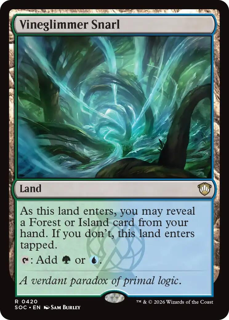 Image for Vineglimmer Snarl (420) (Commander: Secrets of Strixhaven) - Magic: The Gathering